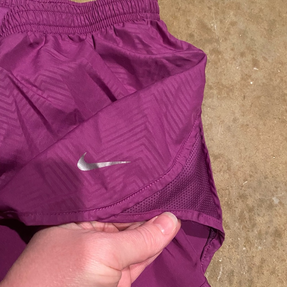 Nike, Dri Fit, purple, Athletic shorts! Size - Medium. Lined & pocket in back!